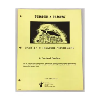 Monster & Treasure Assortment Set #1 - Levels 1-3 (3rd Printing, Wizard Logo), Basic Dungeons & Dragons (Original Edition) - Sourcebooks & Accessories, мягкая обложка