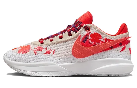 Баскетбольные кроссовки Nike Lebron 20 унисекс, белый/красный