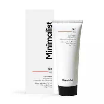 Солнцезащитный крем SPF 60 (50 г), Sunscreen SPF 60, произв. Minimalist