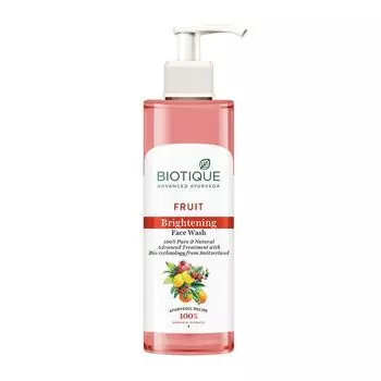 Средство для умывания с фруктами: осветление кожи (200 мл), Fruit Brightening Face Wash, произв. Biotique