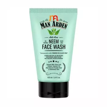 Средство для умывания с Нимом: против акне (100 мл), Anti-Acne Neem Face Wash, произв. Man Arden