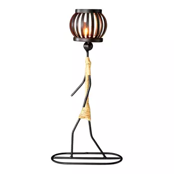 Статуэтка с подсвечником, Tribal Art Candle Holder, произв. The Purple Tree