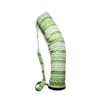 Сумка для йоги, Yoga Bag White and Green, Handmade, произв. MYINDIA