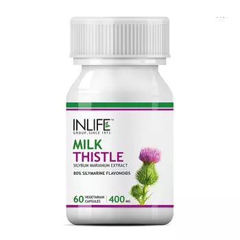 Расторопша (60 кап, 400 мг), Milk Thistle, произв. INLIFE