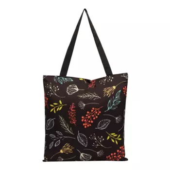Сумка тоут Рождественские листья, Christmas Leaves Tote Bag, произв. The Purple Tree