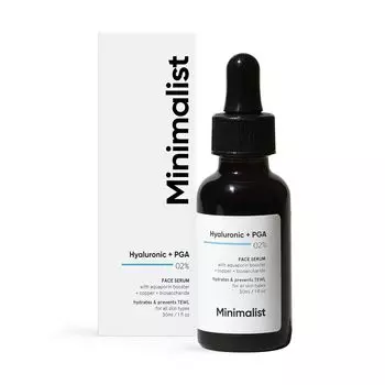 Сыворотка для лица с Гиалуроновой и Полиглутаминовой кислотами 02% (30 мл), Hyaluronic + PGA 02% Face Serum, произв. Minimalist