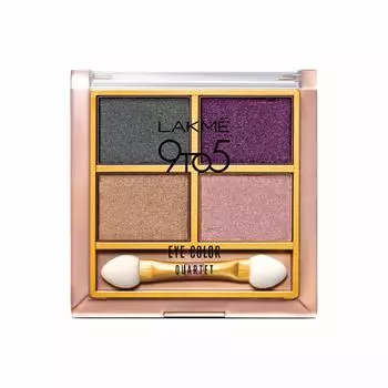 Тени для век Шелковый путь: 4 оттенка (7 г), 9to5 Eye Color Quartet Silk Route, произв. Lakme