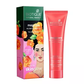 Тональный крем с SPF 15: оттенок Глина (30 мл), Magicare All Day Foundation SPF 15 Clay, произв. Biotique