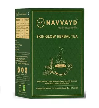 Травяной чай для сияния кожи (100 г), Skin Glow Herbal Tea, произв. Navvayd