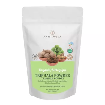 Трифала (200 г), Organic Triphala Powder, произв. Aarshaveda