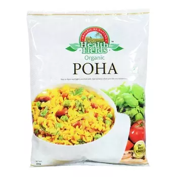 Рисовые хлопья Поха (500 г), Organic Poha, произв. Health Fields