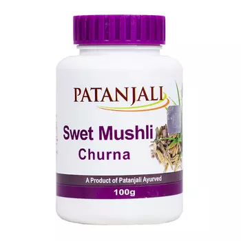 Сафед Мусли Чурна (100 г), Swet Mushli Churna, произв. Patanjali