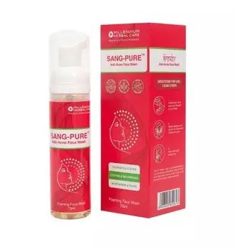 Санг-Пьюр: пенка для умывания против прыщей (70 мл), Sang-Pure Anti Acne Foaming Face Wash, произв. Millennium