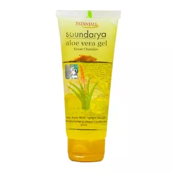Саундарья: гель для лица с Алоэ вера, Сандалом и Шафраном (60 мл), Saundarya Aloe Vera Kesar Gel, произв. Patanjali