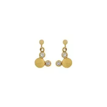 Серьги желтые Дисней Микки Маус, Earrings Yellow Disney Mickey Mouse, произв. MYINDIA