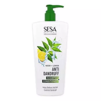 Шампунь-кондиционер против перхоти с Нимом и Лимоном (500 мл), Anti Dandruff Shampoo & Conditioner Neem + Lemon, произв. Sesa