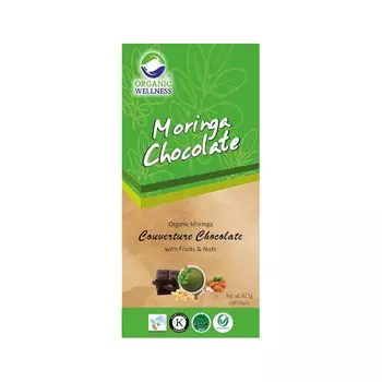 Шоколад с Морингой (42.5 г), Moringa Chocolate, произв. Organic Wellness