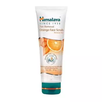 Скраб для лица с Апельсином: выравнивание тона (50 г), Tan Removal Orange Face Scrub, произв. Himalaya