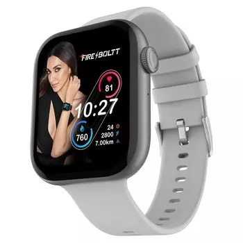 Смарт-часы Люмос с серым ремешком, Lumos Smart Watch Grey, произв. Fire-Boltt
