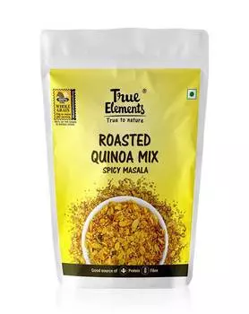 Смесь: жареное Киноа и острая Масала (100 г), Roasted Quinoa Mix Spicy Masala, произв. True Elements