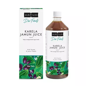 Сок Карелы и Джамуна (1 л), Karela Jamun Juice, произв. Kapiva