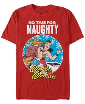 Мужская футболка с короткими рукавами Wonder Woman No Time For Naughty Fifth Sun