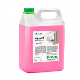 Крем-мыло Grass "Milana fruit bubbles" жидкое увлажняющее канистра 5 кг