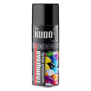 Эмаль аэрозольная Kudo Arte белая глянцевая RAL 9003 520 мл