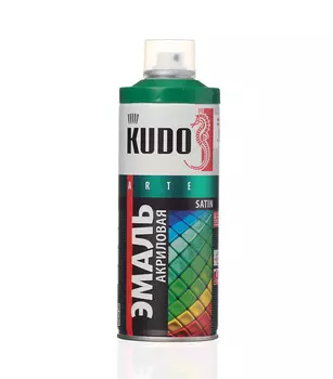 Эмаль аэрозольная Kudo Satin зеленая полуматовая RAL 6029 520 мл