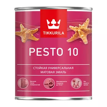Эмаль алкидная Tikkurila/Tikkivala Pesto 10 база С матовая 0,9 л