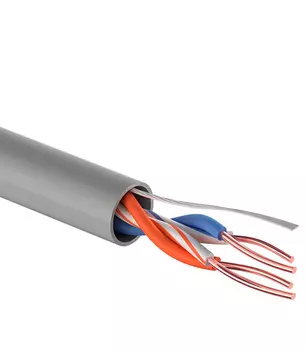 Кабель компьютерный (витая пара) UTP 2PR CAT5e 4x0,5 мм Rexant (305 м)