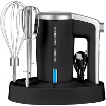Миксер ручной Polaris PHM 2024 CordLess 200Вт черный