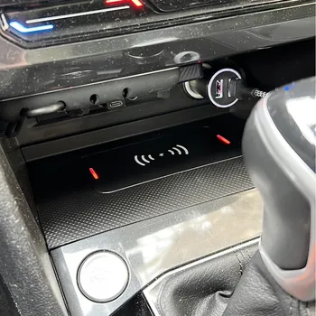 Автомобильное беспроводное зарядное устройство для Volkswagen Tiguan MK2 Allspace Tharu 2017-2021 15 Вт, быстрое зарядное устройство, держатель телефона, аксессуары