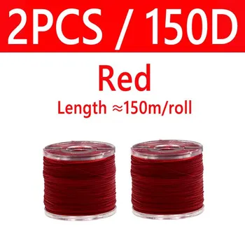 120D 150D 150 м сверхмощный медленный крючок для отсадки, нить для связывания, УФ-светящаяся леска для рыболовной приманки для морской воды, привязка к крючку оранжевый