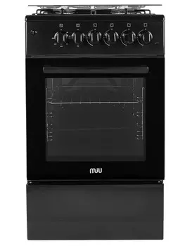 Газовая плита MIU 5016 ERP ГК LUX черная (электродуховка)