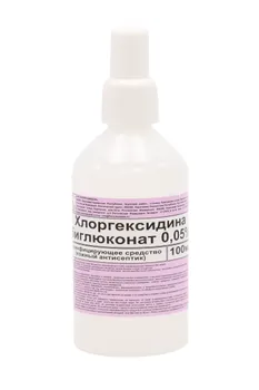 Хлоргексидина биглюконат 0.05%, 100 мл, раствор для местного и наружного применения