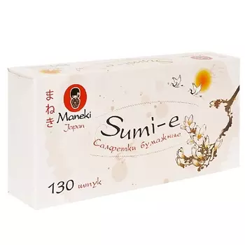 MANEKI Салфетки бумажные SUMI-E 2 слоя 130