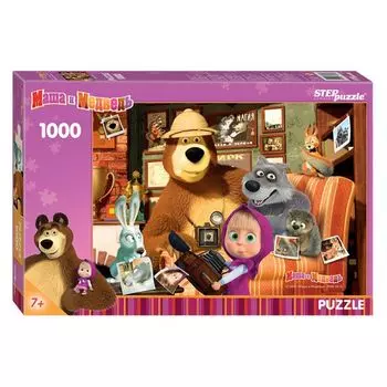 Пазлы Маша и Медведь, 1000 деталей
