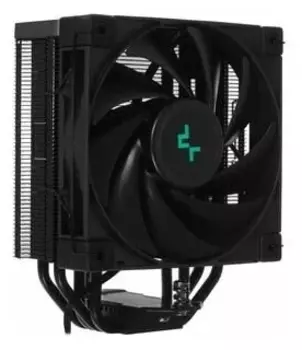 Кулер для процессора DEEPCOOL AK400 ZERO DARK LGA1700/1200/115X/AM5/AM4 (18шт/кор, TDP 260W, PWM, Fan 120mm, 4 тепл. Трубки, черный) RET (AK400 ZERO DARK)