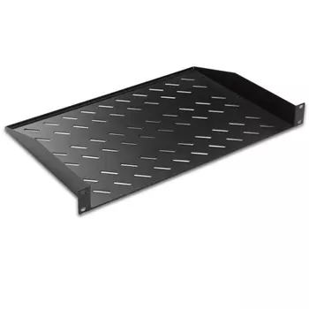 LANDE Полка консольная 19" 1U, нагрузка 30 кг, 2 точки крепления, 486х300х44мм, черная (LN-RAF-RMO-1U30-BL)