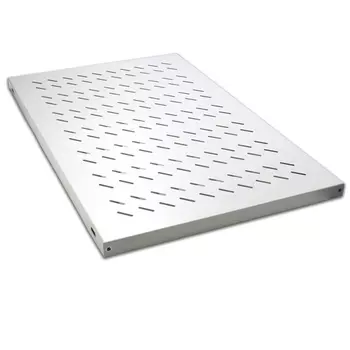 LANDE Полка стационарная 19" 1U, нагрузка 50 кг, 4 точки крепления, 486х770х30мм, для шкафов глубиной 1000мм, серая (LN-RAF-SBT-D100-LG)