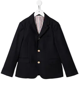 Thom Browne твиловый пиджак Super 120s, синий