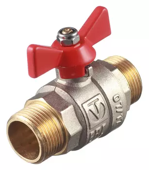 Кран шаровой Valtec Base 3/4" н/н бабочка