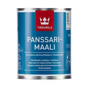 Краска Tikkurila Panssarimaali полуглянцевая база А 0,9 л