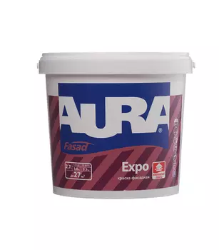 Краска водно-дисперсионная фасадная Aura Fasad Expo основа TR 2.7 л