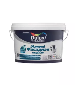 Краска водно-дисперсионная фасадная Dulux Trade Diamond белая основа BW 2.5 л