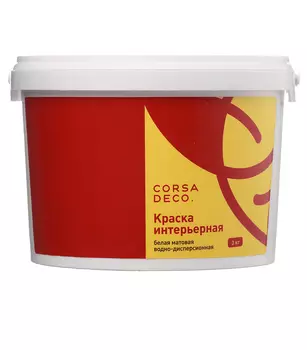 Краска водно-дисперсионная интерьерная Corsa Deco 3 кг