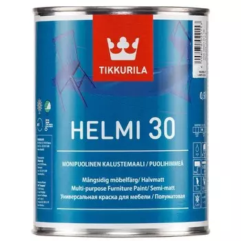 Краска для мебели Tikkurila Helmi 30 основа А 2,7 л