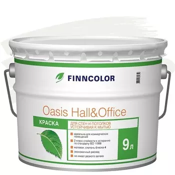 Краска для стен и потолков Tikkurila Finncolor Oasis Hall&amp;Office F497 9 л