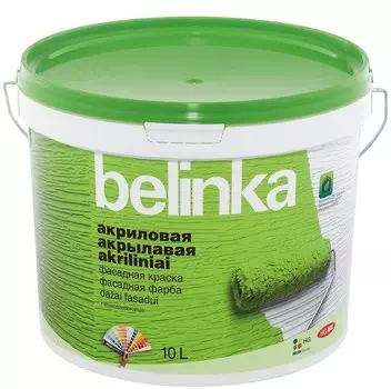 Краска фасадная Belinka В1 матовая 10 л